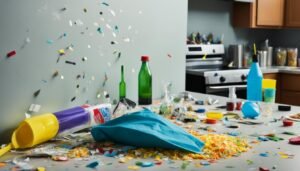 Cleaning up after a party